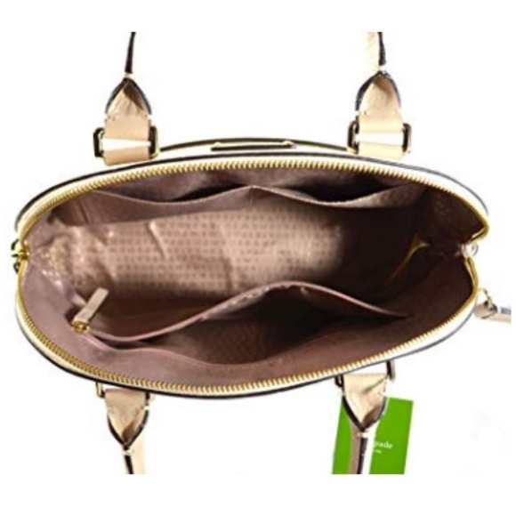 KATE SPADE Carli Leather Handbag Bag ~ Warm Beige - Picture 5 of 8